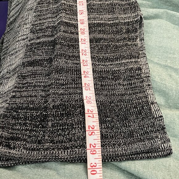 Eileen Fisher Sleek Tencel Knit Kimono Cardigan Womens S/M Heathered Black Open - Picture 6 of 6